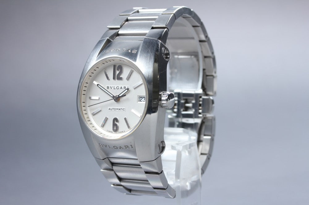 BVLGARI Elgon EG35S Silver/White Auto 35mm Men's Watch