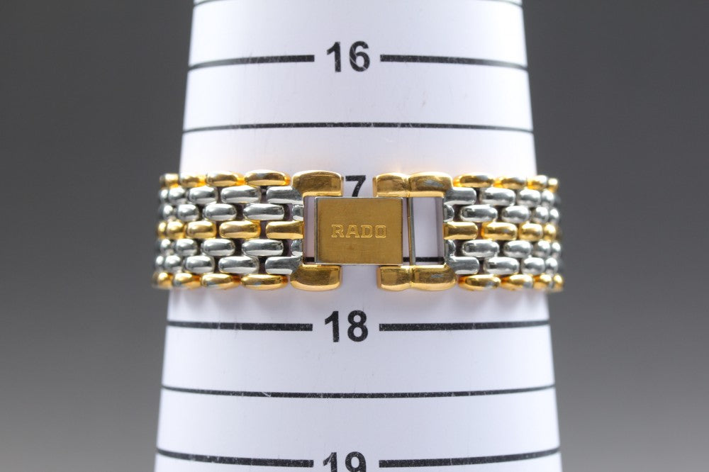 Near MINT RADO Florence 160.3677.2 Gold Quartz 32.5mm Men's Watch