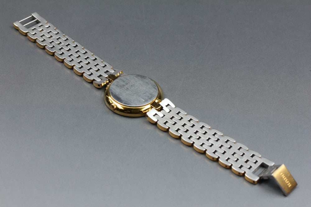 Near MINT RADO Florence 160.3677.2 Gold Quartz 32.5mm Men's Watch