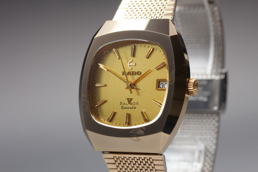 RADO Balboa V K161 Gold Quartz 34.5mm Men's Watch