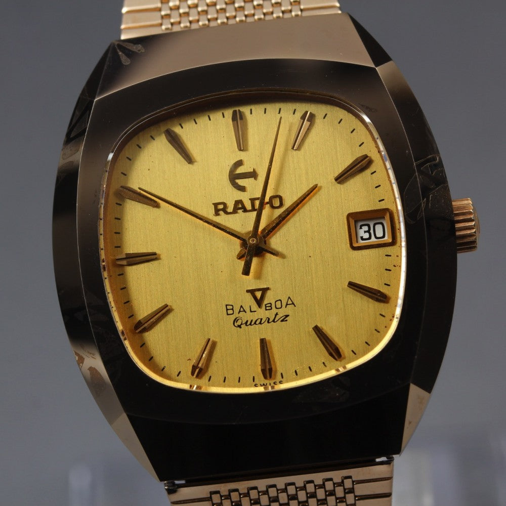 RADO Balboa V K161 Gold Quartz 34.5mm Men's Watch