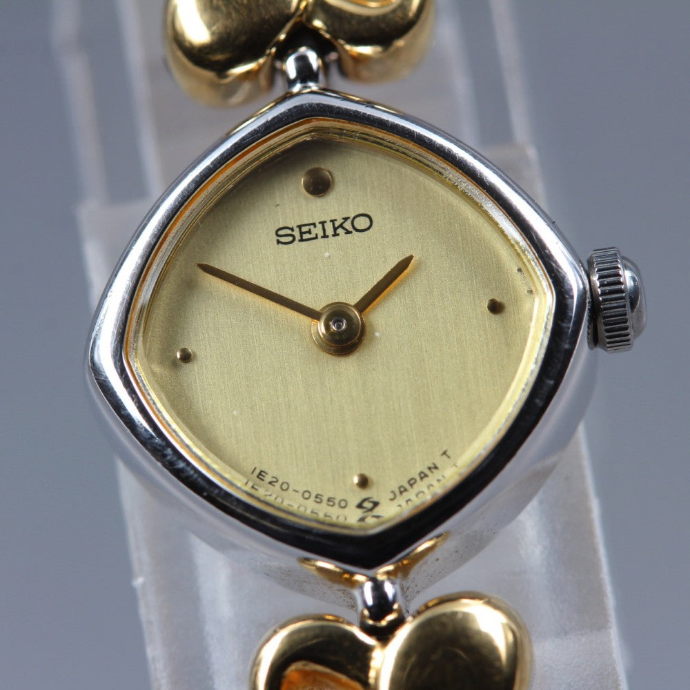 SEIKO Tisse 1E20-5280 Gold Quartz 15.8mm Ladies Watch 1994