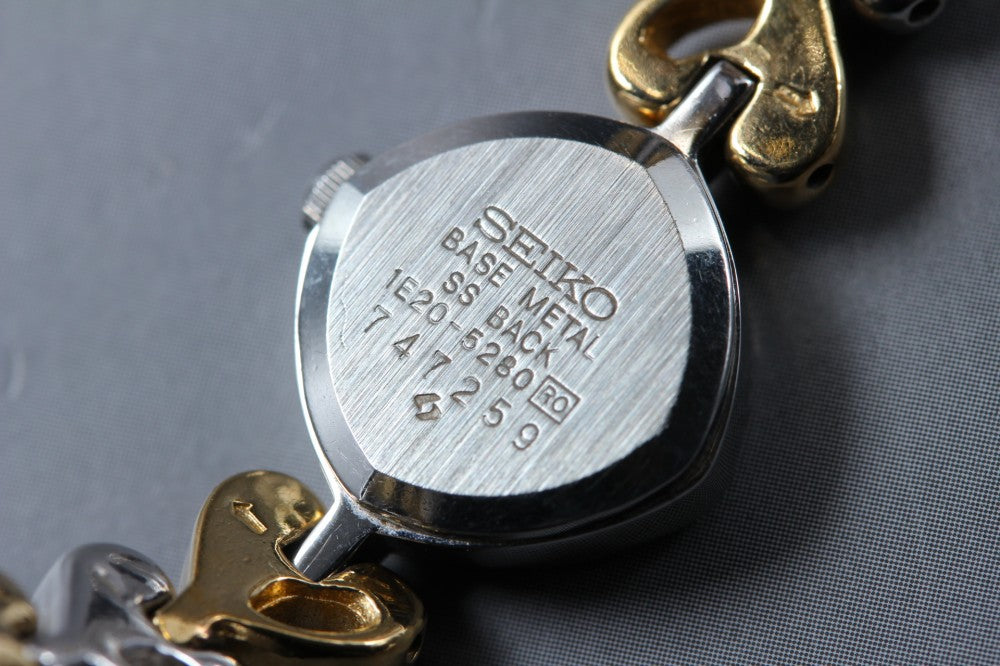 SEIKO Tisse 1E20-5280 Gold Quartz 15.8mm Ladies Watch 1994