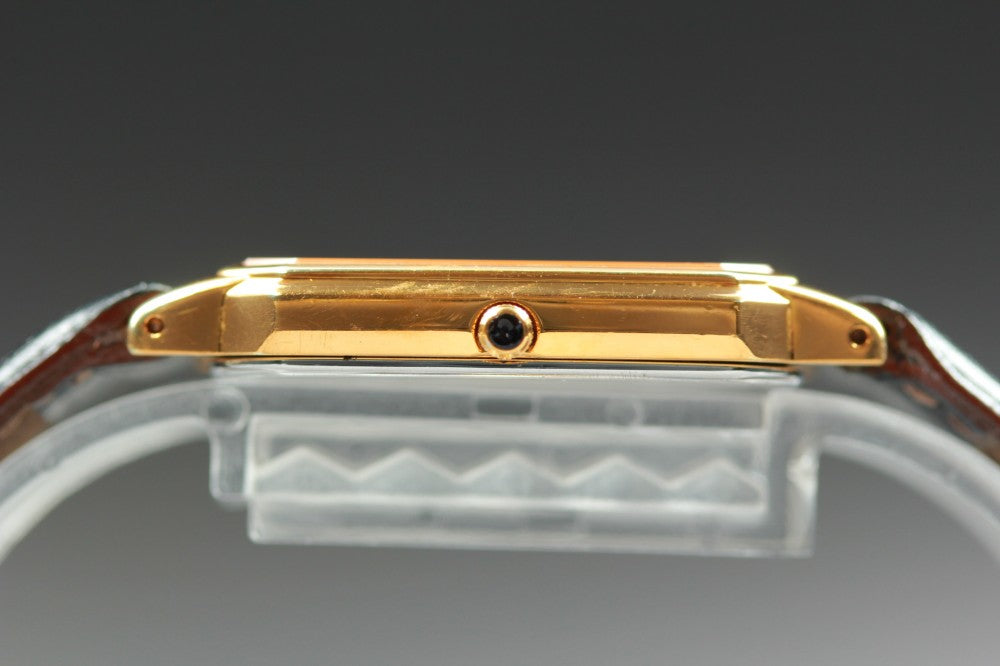 Near MINT SEIKO Dolce 8J41-5000 Gold Quartz 27mm Men's Watch 2000