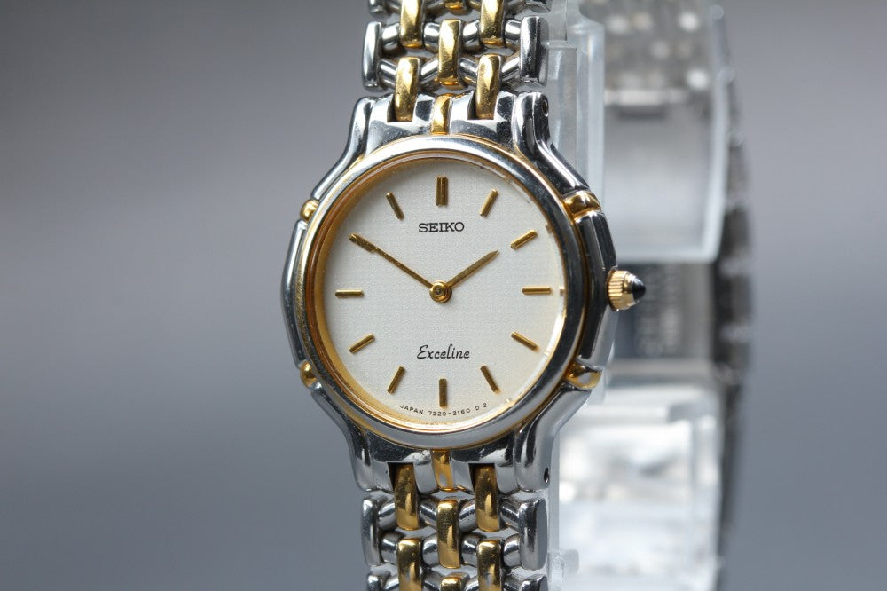 Near MINT SEIKO Exceline 7320-0410 Quartz 23.5mm Ladies Watch 1991