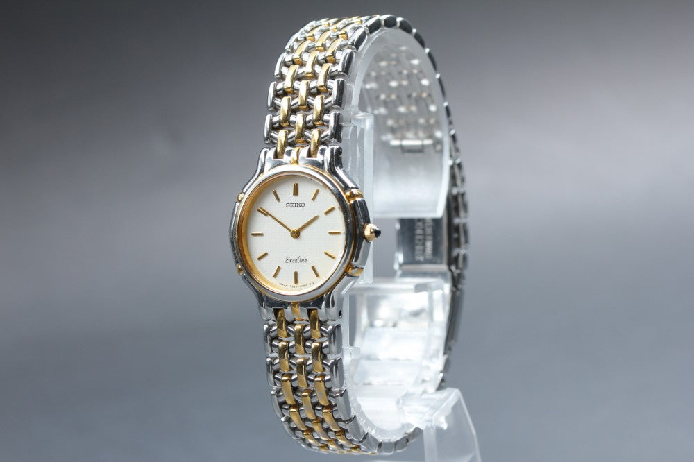 Near MINT SEIKO Exceline 7320-0410 Quartz 23.5mm Ladies Watch 1991