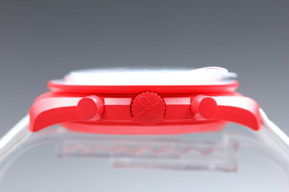 MINT Omega × Swatch Mission To Mars SO33R100 White Quartz 41.5mm Men's Watch