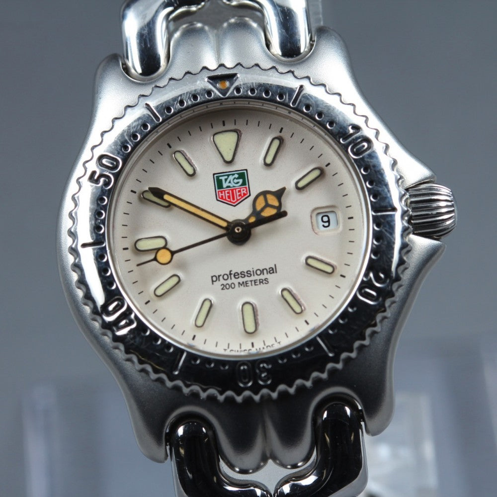 Near MINT TAG Heuer S/el S99.015 Silver Quartz 28mm Ladies Watch