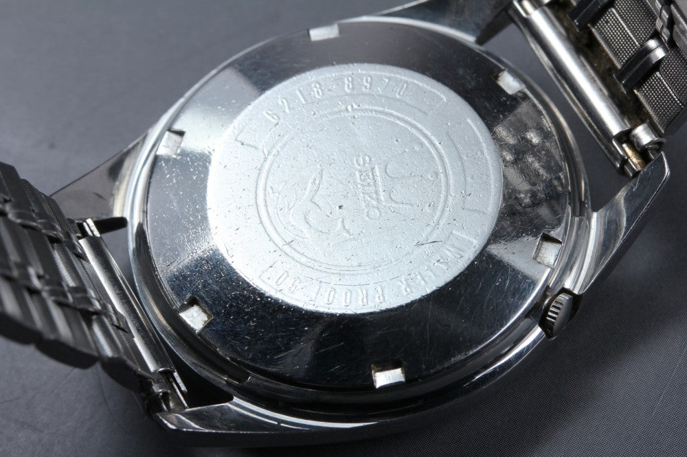 SEIKO Seikomatic Weekdater 6218-8970 Silver Auto 37mm Men's Watch 1965