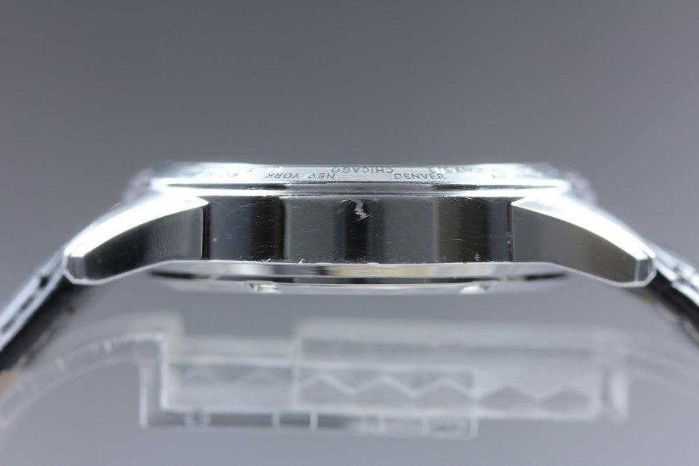 SEIKO World Time 5T82-0AH0 Black Quartz 38mm Men's Watch