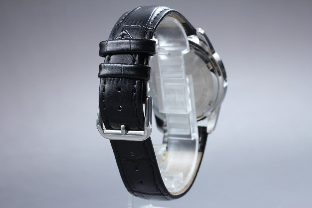 SEIKO World Time 5T82-0AH0 Black Quartz 38mm Men's Watch