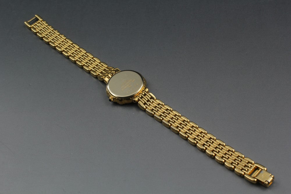 Near MINT SEIKO Exceline 4N20-0640 Silver Quartz 21.3mm Ladies Watch 1994