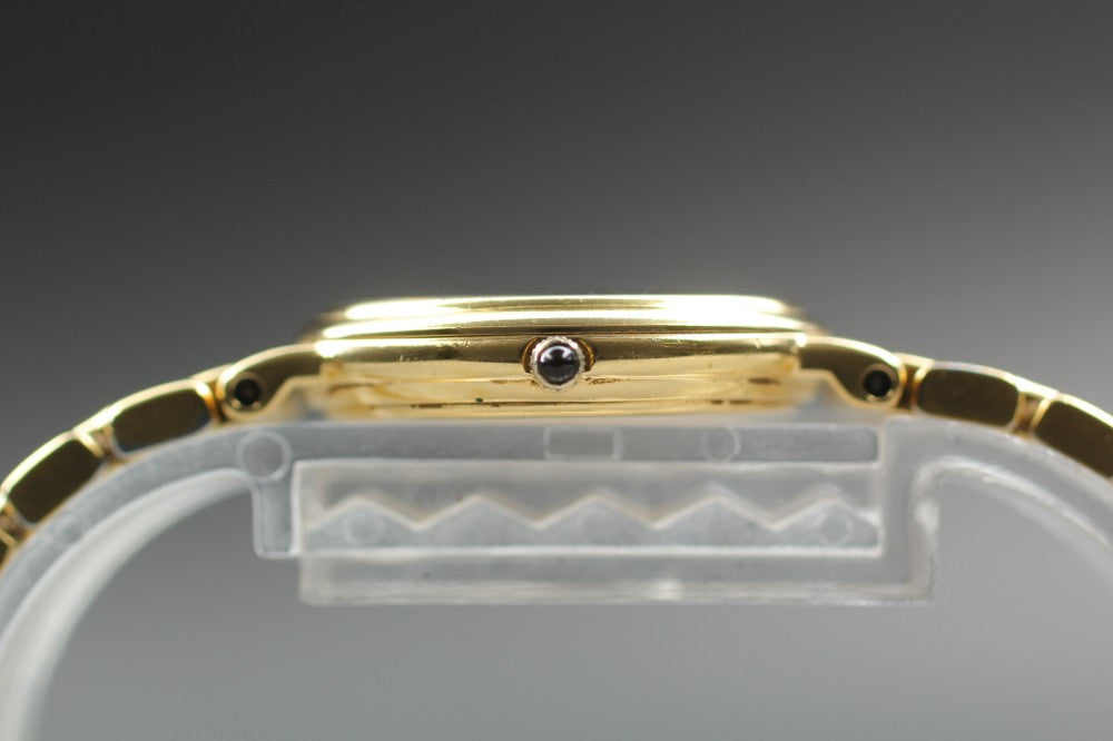 Near MINT SEIKO Exceline 1220-0100 Gold Quartz 23mm Ladies Watch 1988