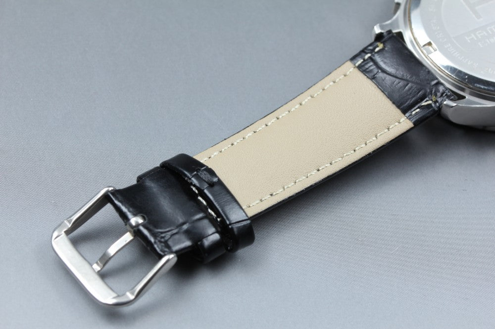 Near MINT HAMILTON Khaki H776121 Silver Quartz 44mm Men's Watch