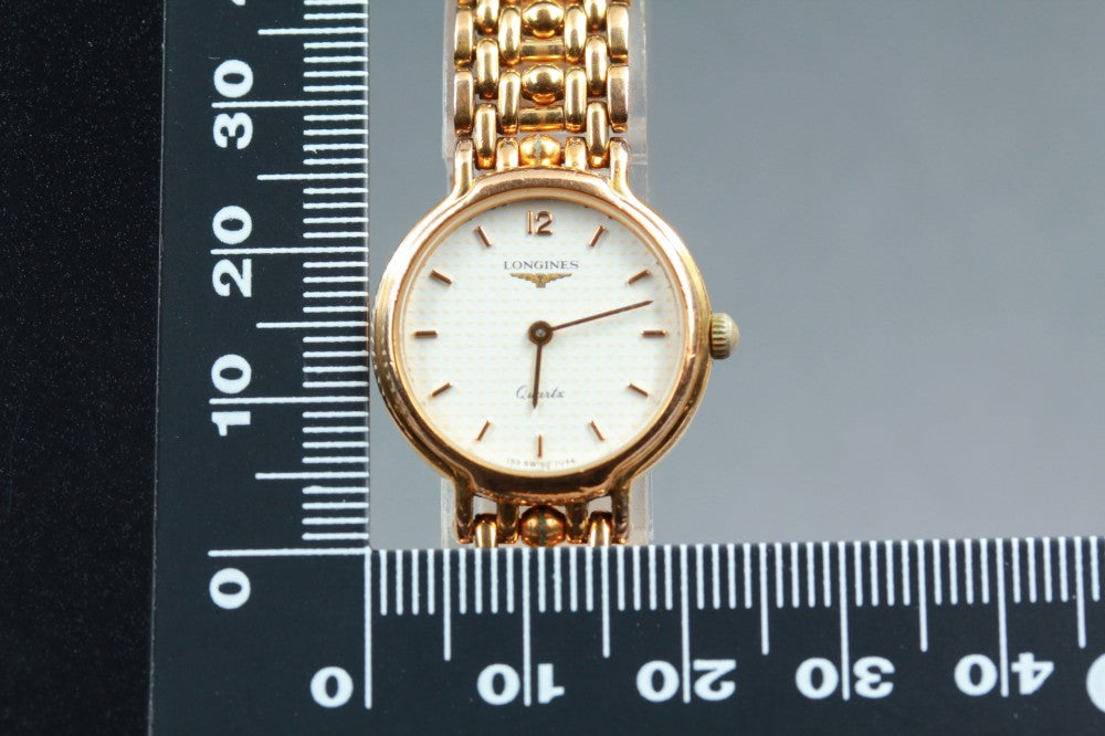 LONGINES 153.7034 White Quartz 22mm Ladies Watch