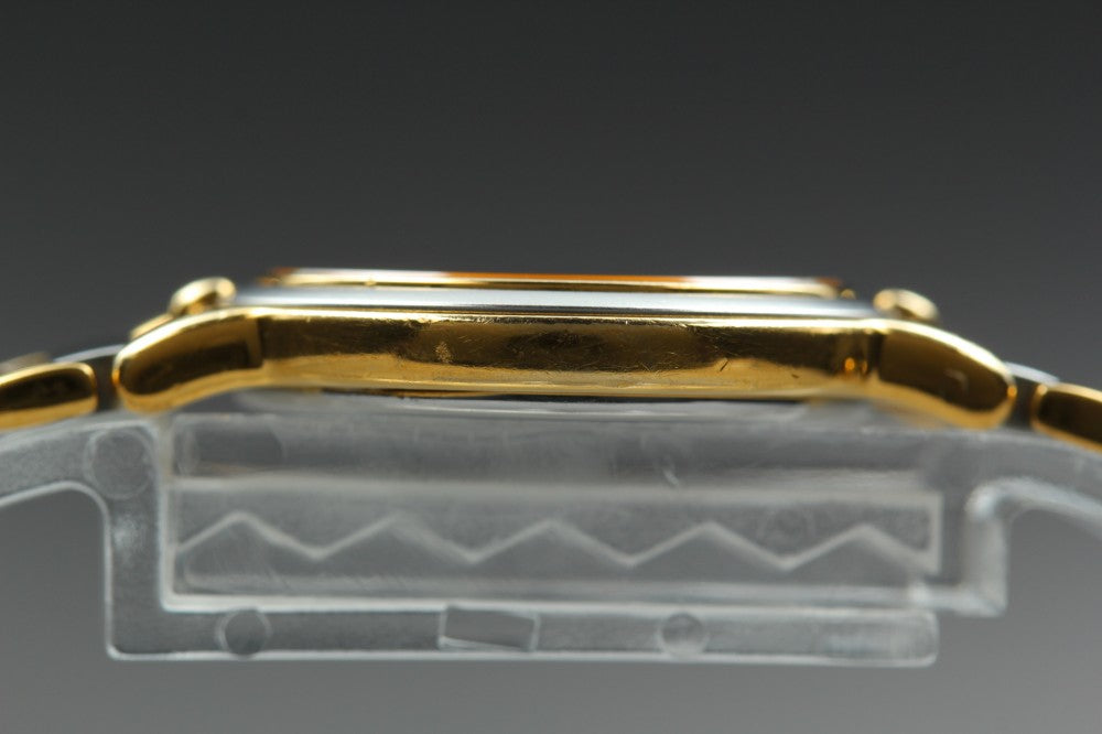 Near MINT Yves Saint Laurent 2200-228481 Gold Quartz 23.5mm Ladies Watch