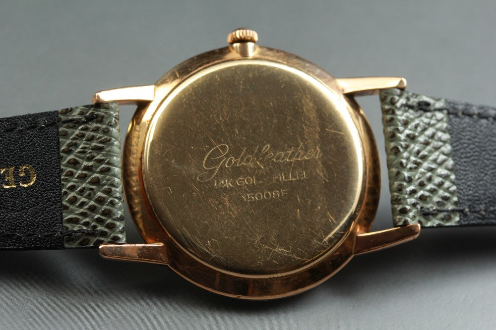 Near MINT SEIKO Gold Feather 15008F Silver Manual 35mm Men's Watch