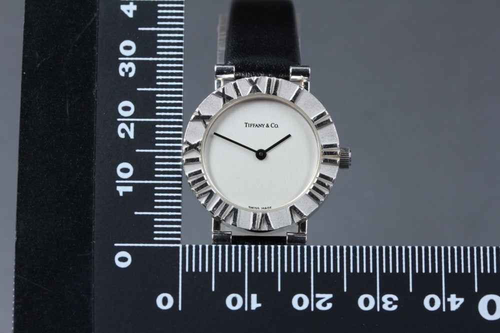 TIFFANY&Co. Atlas L0640 Silver Quartz 24mm Ladies Watch