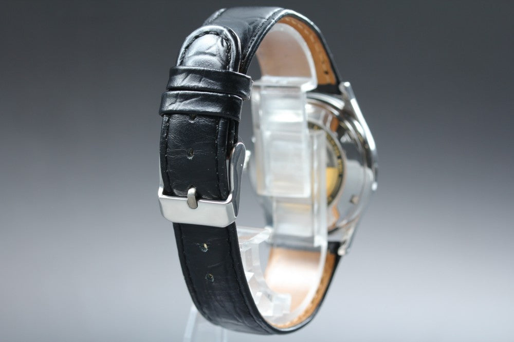 Near MINT ORIS Pointer Date 7403-40B Silver Auto 34mm Men's Watch