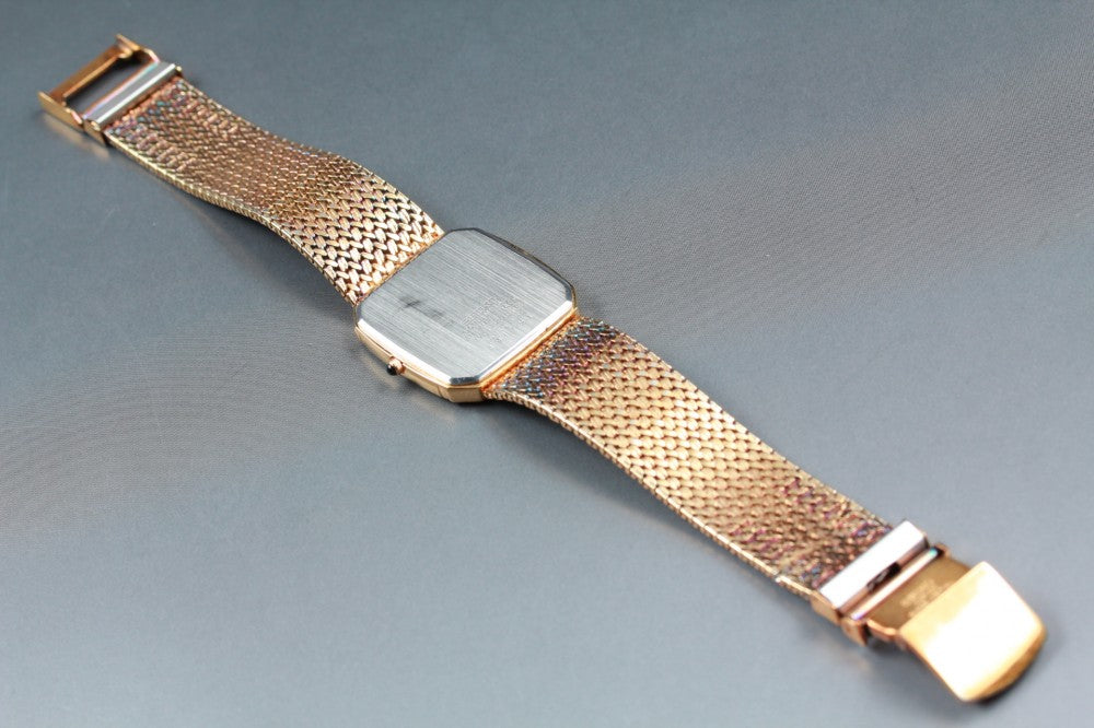 Near MINT SEIKO Dolce 9521-5210 Gold Quartz 27mm Men's Watch 1984