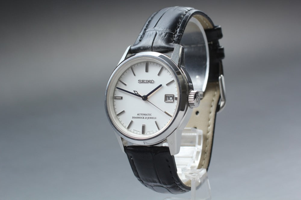Near MINT SEIKO Spirit SCVS009 6R15-00B0 White Auto 37mm Men's Watch