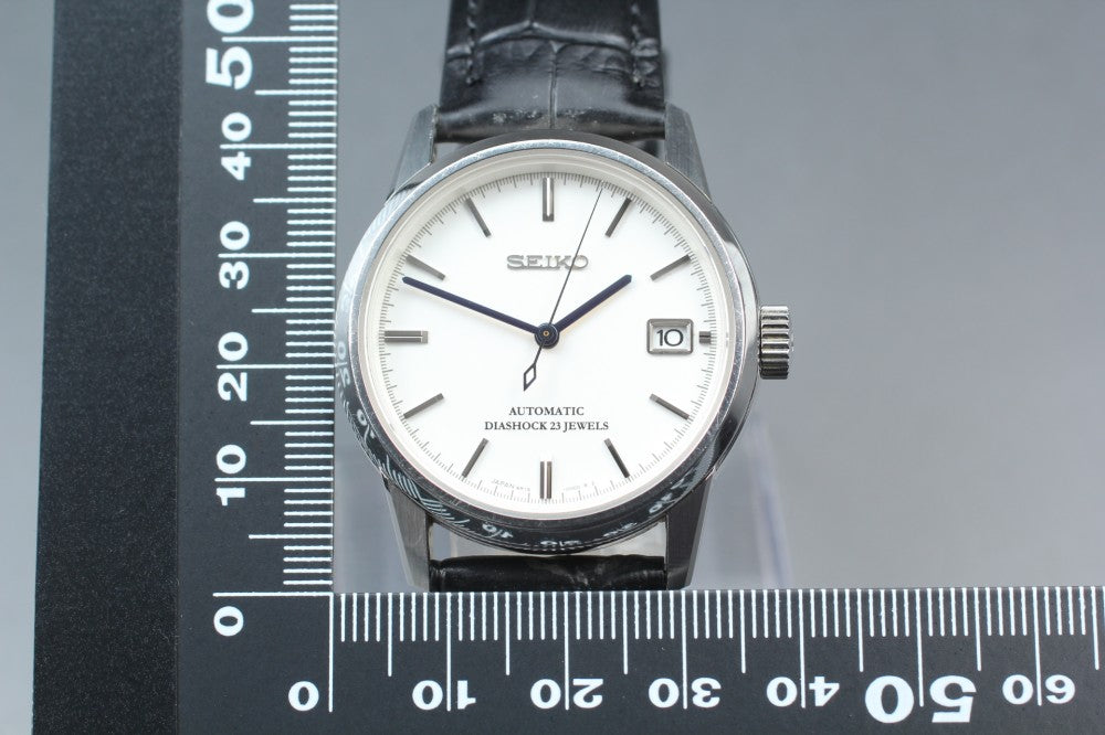 Near MINT SEIKO Spirit SCVS009 6R15-00B0 White Auto 37mm Men's Watch