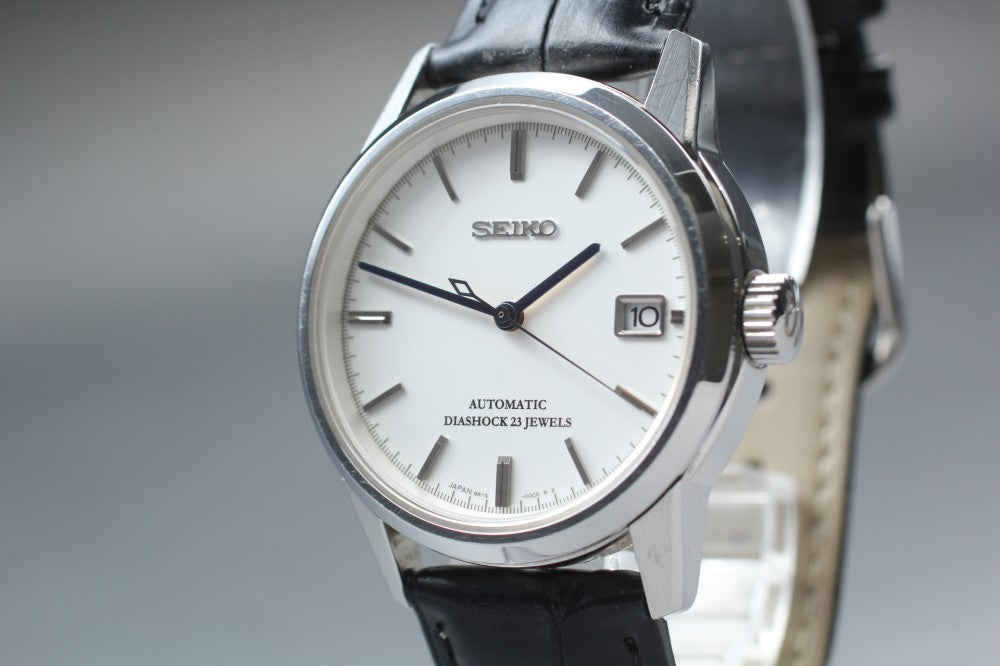Near MINT SEIKO Spirit SCVS009 6R15-00B0 White Auto 37mm Men's Watch