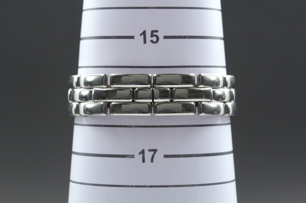 Near MINT Baume&Mercier 65305 Silver Quartz 24.4mm Ladies Watch