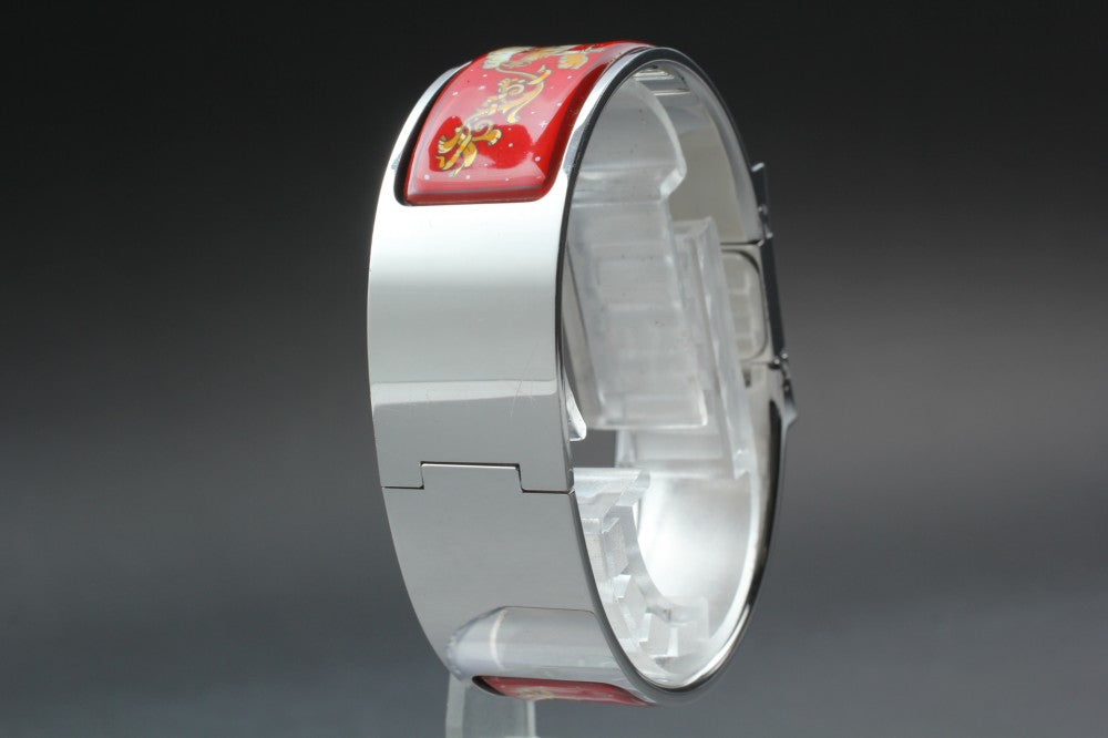 HERMES Loquet L01.210 Silver Quartz 19mm Ladies Watch