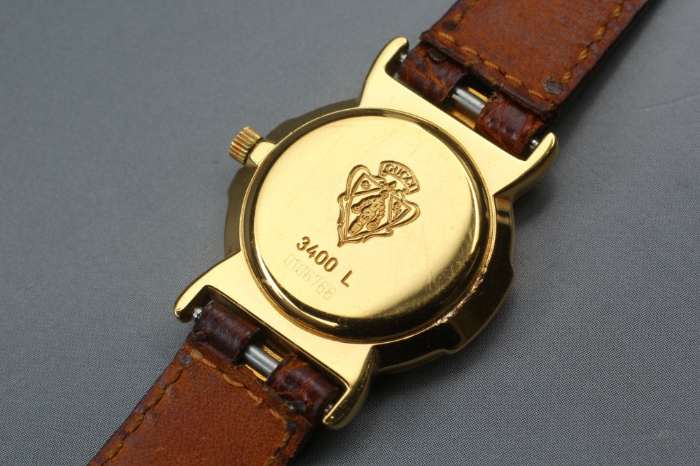 GUCCI 3400L White Quartz 23mm Ladies Watch