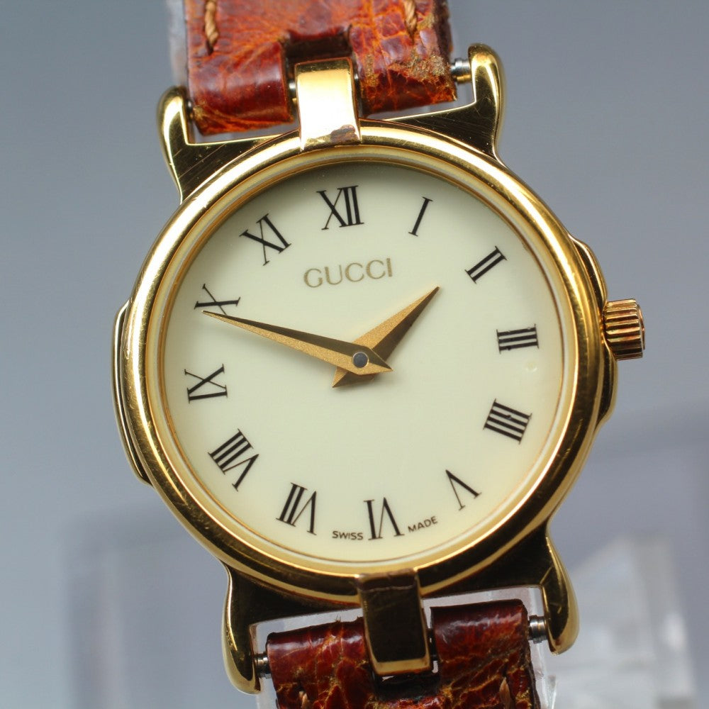 GUCCI 3400L White Quartz 23mm Ladies Watch