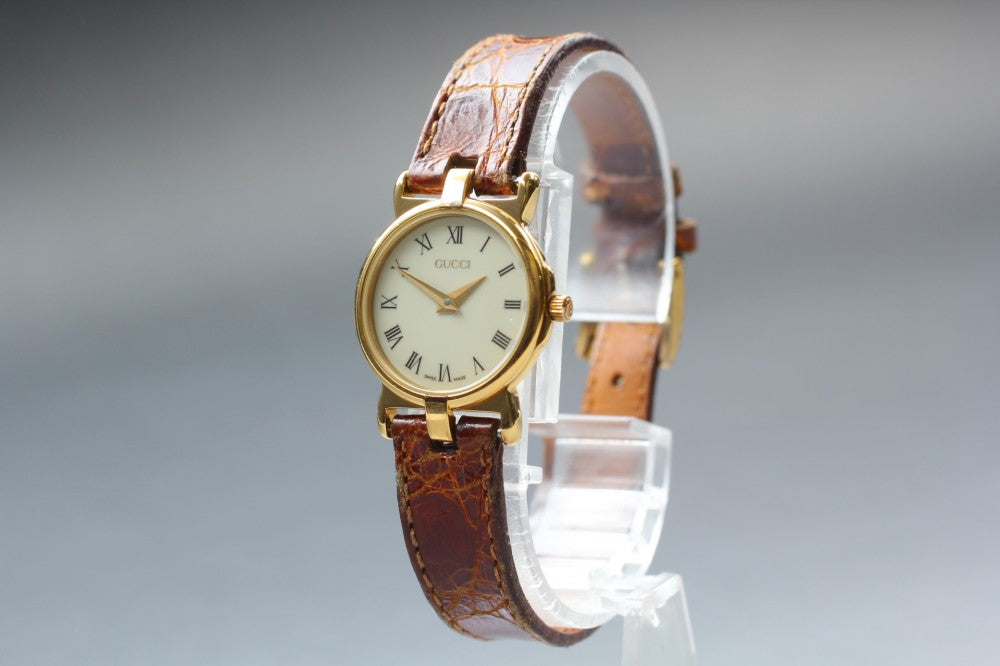 GUCCI 3400L White Quartz 23mm Ladies Watch