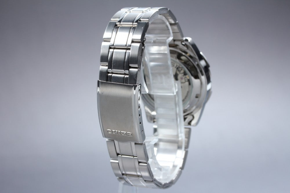 Near MINT SEIKO Seiko 5 Sports 7S36-00G0 Silver Auto 36.5mm Men's Watch