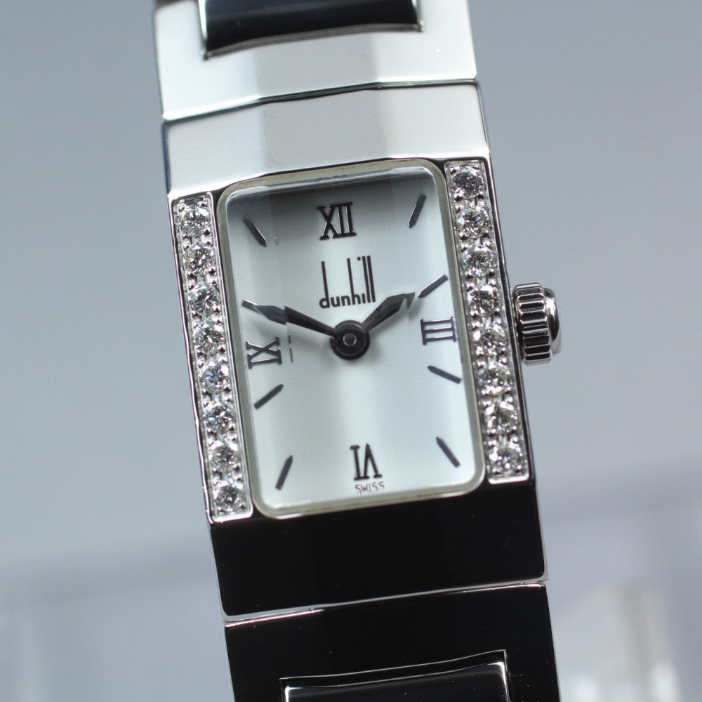 MINT Dunhill 143 15040 White Quartz 14mm Ladies Watch
