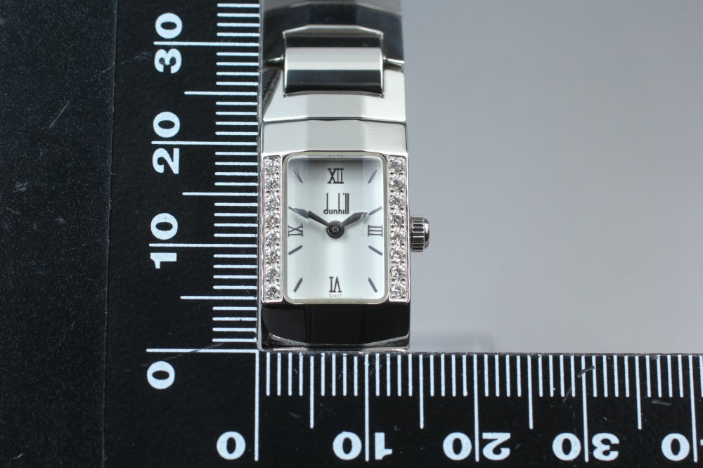 MINT Dunhill 143 15040 White Quartz 14mm Ladies Watch