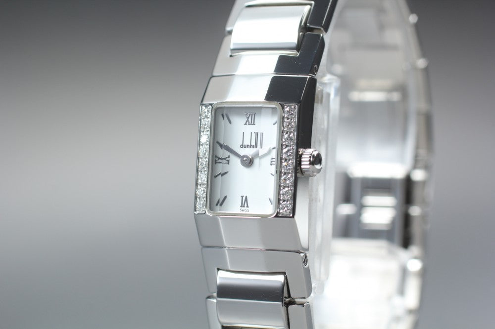 MINT Dunhill 143 15040 White Quartz 14mm Ladies Watch