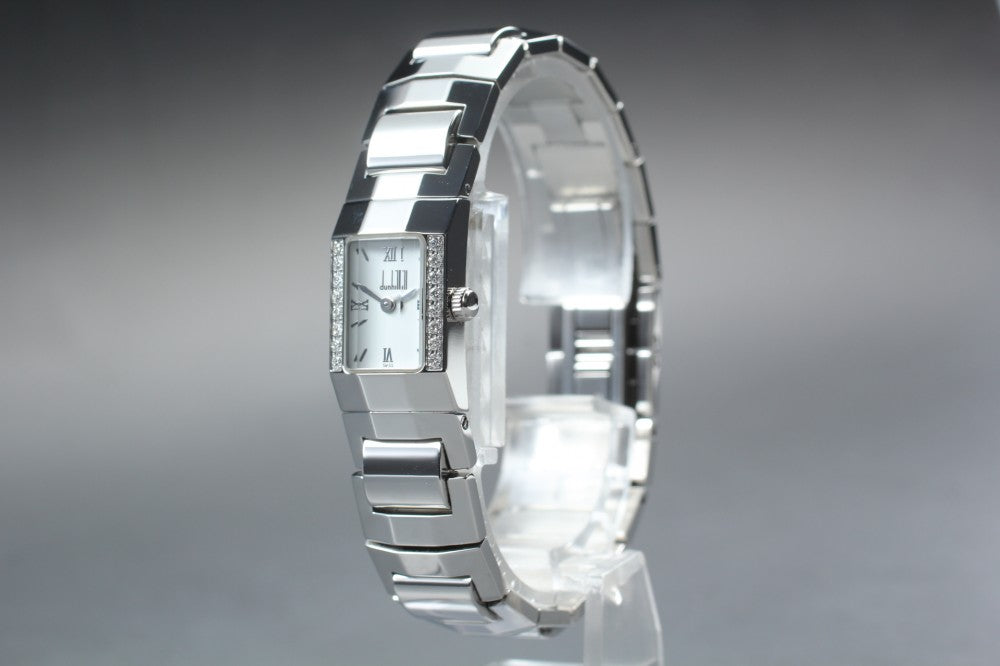 MINT Dunhill 143 15040 White Quartz 14mm Ladies Watch
