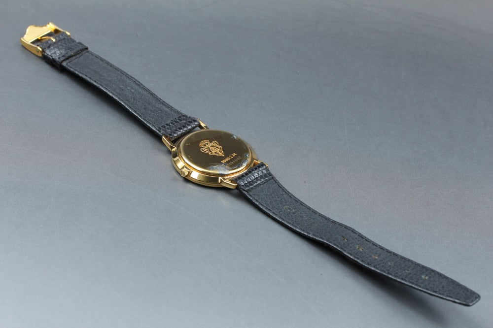 Near MINT GUCCI 3000.2.M Black Quartz 33mm Men's Watch