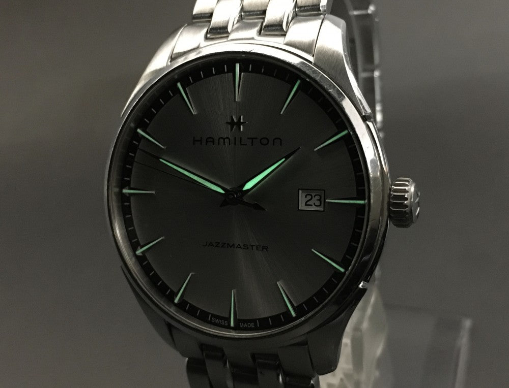 HAMILTON Jazzmaster H324510 Silver Quartz 39.6mm Men's Watch