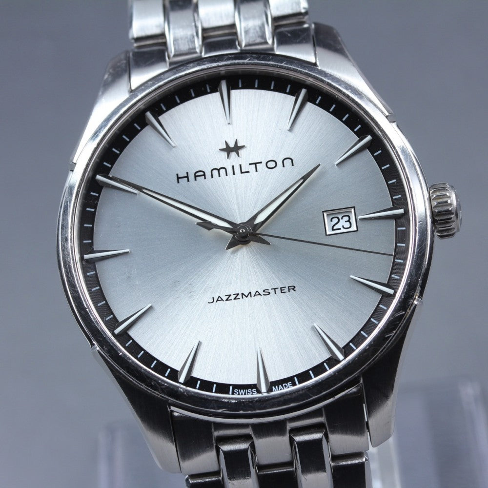 HAMILTON Jazzmaster H324510 Silver Quartz 39.6mm Men's Watch