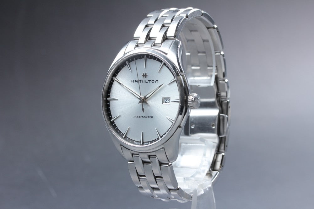 HAMILTON Jazzmaster H324510 Silver Quartz 39.6mm Men's Watch