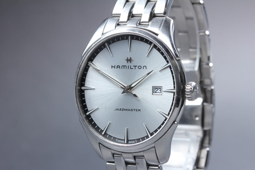 HAMILTON Jazzmaster H324510 Silver Quartz 39.6mm Men's Watch