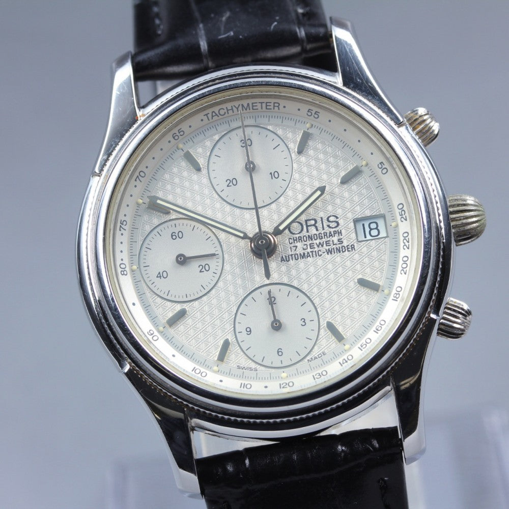Near MINT ORIS 7415 Silver Auto 37.5mm Men's Watch