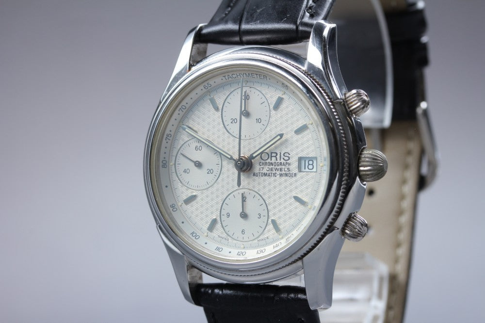 Near MINT ORIS 7415 Silver Auto 37.5mm Men's Watch