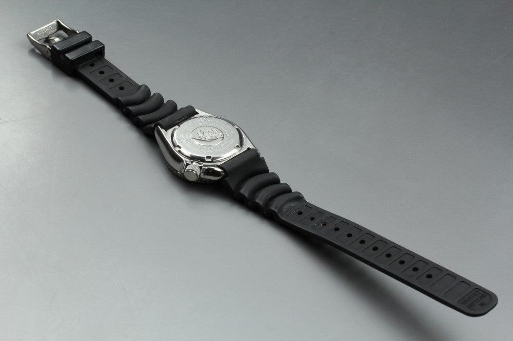 SEIKO 7C43-6010 Black Quartz 37.5mm Men's Watch 1992