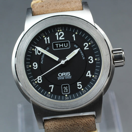 Near MINT ORIS Big Crown 7500 Black Auto 39.5mm Men's Watch