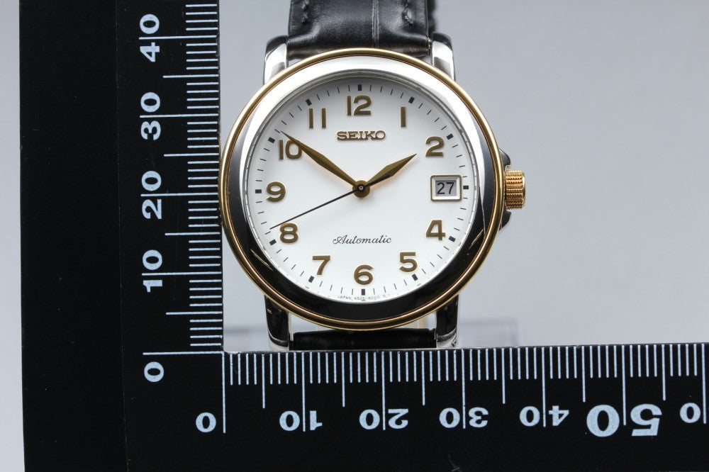 MINT SEIKO Mechanical SCVJ003/4S25-8000 White Auto 36.5mm Men's Watch 1993