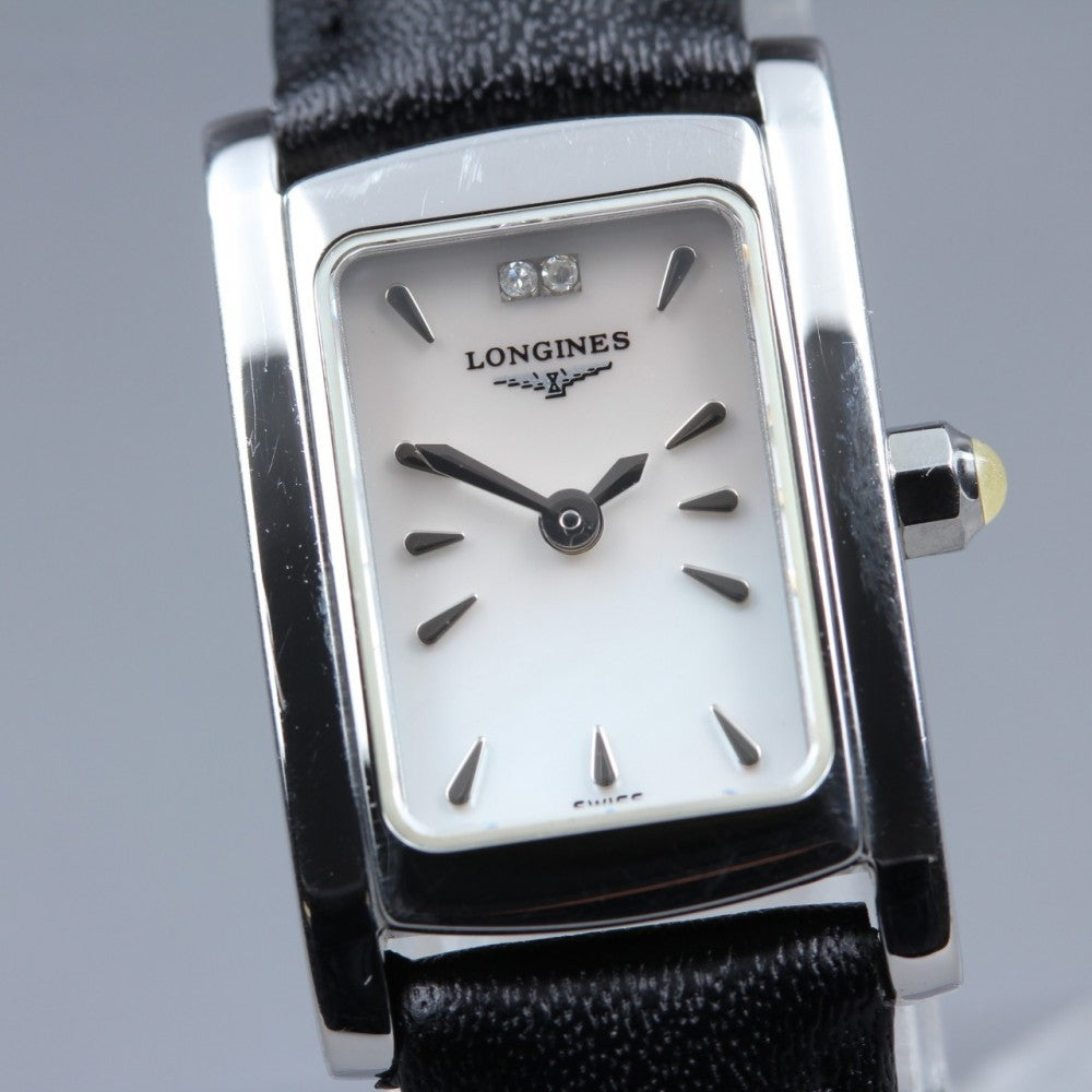 Near MINT LONGINES Dolce Vita L5.158.4 Silver Quartz 16mm Ladies Watch