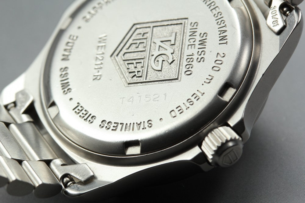 Near MINT TAG Heuer 2000 Series WE1211-R Grey Quartz 34mm Men's Watch