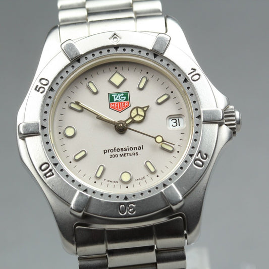 Near MINT TAG Heuer 2000 Series WE1211-R Grey Quartz 34mm Men's Watch